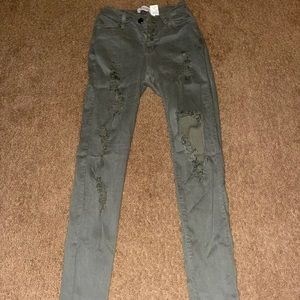 Vibrant Green Skinny Jeans